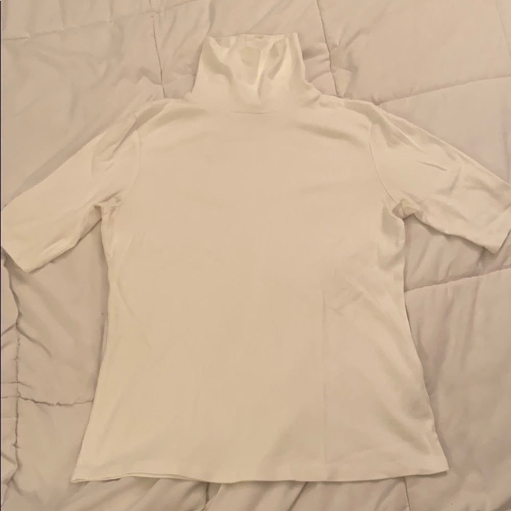 Elbow sleeved turtleneck